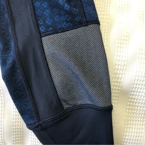 Lululemon Wunder Under Twist Inkwell Sashiko Patchwork Leggings Size 4 Women’s - Picture 15 of 16